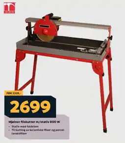 Megaflis MJØLNER Fliskutter m/stativ 800 w tilbud