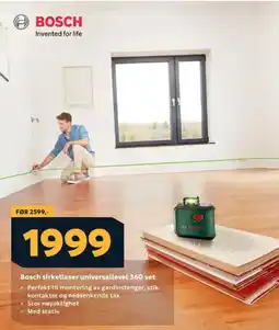 Megaflis BOSCH Sirkellaser universallevel 360 set tilbud