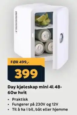 Megaflis Day kjøleskap mini 48- 60w hvit tilbud