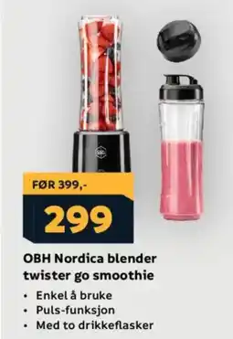 Megaflis OBH Nordica blender twister go smoothie tilbud