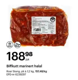 Storcash ROAR STANG Biffkutt marinert halal tilbud