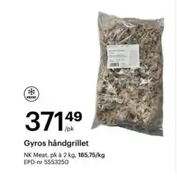 Storcash NK MEAT Gyros håndgrillet tilbud