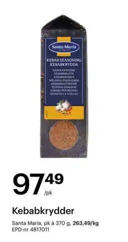 Storcash SANTA MARIA Kebabkrydder tilbud