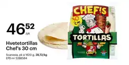 Storcash CHEF'S Hvetetortillas tilbud