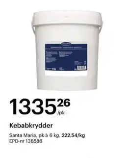 Storcash SANTA MARIA Kebabkrydder tilbud