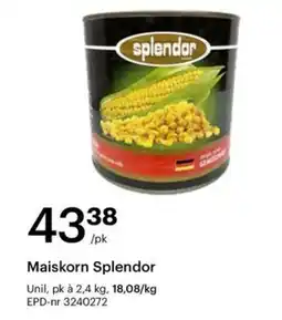 Storcash SPLENDOR Maiskorn tilbud