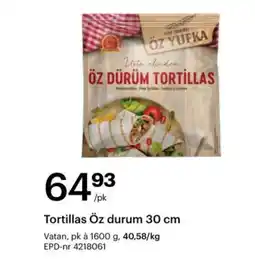 Storcash Tortillas öz durum tilbud