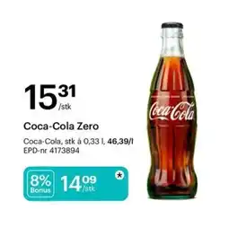 Storcash COCA-COLA Zero tilbud