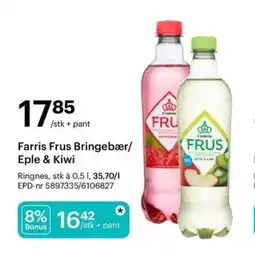 Storcash FARRIS Frus bringebær/ eple & kiwi tilbud