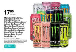 Storcash Monster ultra white/ ultra strawberry/ ultra rosa/mango loco/ juiced rio punch/full throttle zero/energy tilbud