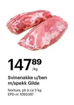 Storcash Svinenakke u/ben m/spekk gilde tilbud