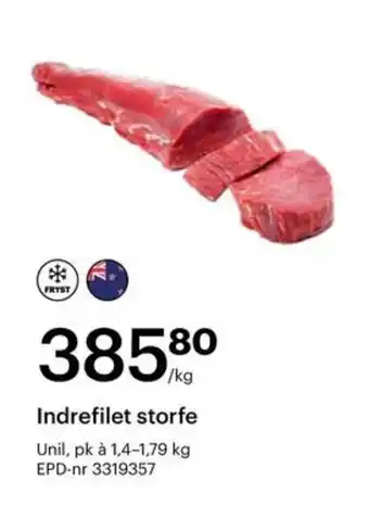 UNIL Indrefilet storfe