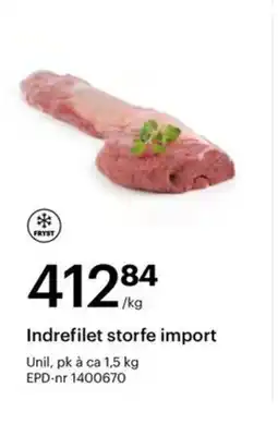 Storcash UNIL Indrefilet storfe import tilbud