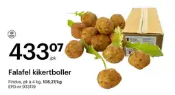 Storcash FINDUS Falafel kikertboller tilbud