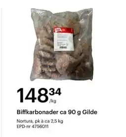 Storcash GILDE Biffkarbonader tilbud