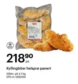 Storcash SLÅTTO Kyllingbiter helsprø panert tilbud