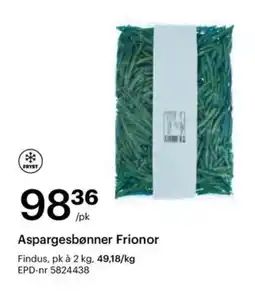 Storcash FINDUS Aspargesbønner frionor tilbud
