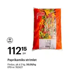 Storcash FINDUS Paprikamiks strimlet tilbud