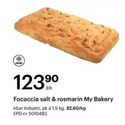Storcash Focaccia salt & rosmarin my bakery tilbud