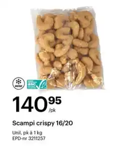 Storcash Scampi crispy 16/20 tilbud