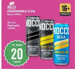 Sport Outlet ENERGIDRIKK 0,33L tilbud