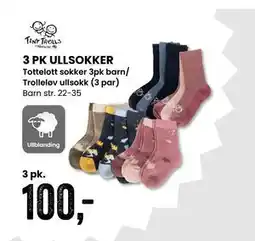 Sport Outlet 3 PK ULLSOKKER tilbud