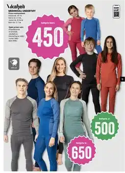 Sport Outlet MERINOULL UNDERTØY tilbud