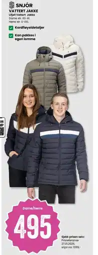 Sport Outlet VATTERT JAKKE tilbud