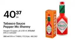 Storcash HAUGEN-GRUPPEN Tabasco sauce pepper mc ilhenny tilbud
