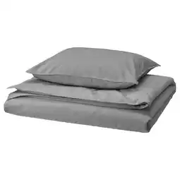 IKEA Ängslilja Sengesett, 1 putevar, grå, 150x200/50x60 cm tilbud