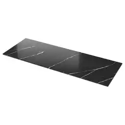 IKEA Kasker Spesialtilpasset benkeplate, svart marmormønstret hvit/kvarts, 1 m²x2.0 cm tilbud