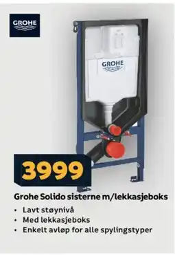 Megaflis Grohe Solido sisterne m/lekkasjeboks tilbud
