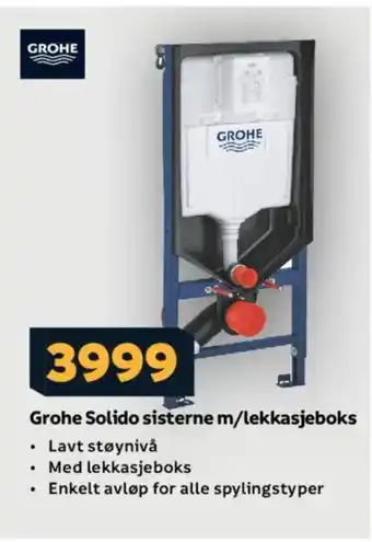 Megaflis Grohe Solido sisterne m/lekkasjeboks tilbud