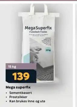 Megaflis Mega superfix tilbud