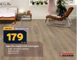 Megaflis Egger Grey Bayford Oak laminatgulv tilbud