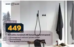 Megaflis BerryAlloc Sandstein BR Exclusive baderomspanel tilbud