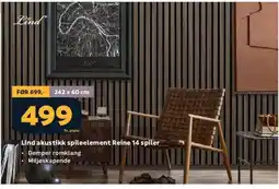 Megaflis Lind akustikk spileelement Reine 14 spiler tilbud