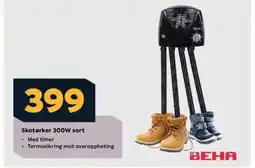 Megaflis Skotørker 300W sort tilbud