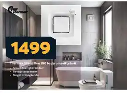 Megaflis Thermex Silent One 100 baderomsvifte hvit tilbud
