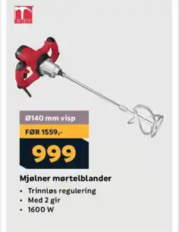 Megaflis Mjølner mørtelblander tilbud