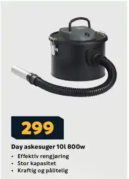 Megaflis Day askesuger 10 l 800w tilbud