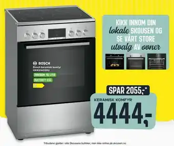 Skousen Bosch keramisk komfyr HKN31A050U tilbud