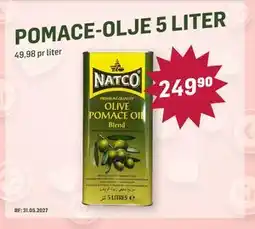 Holdbart POMACE-OLJE 5 LITER tilbud