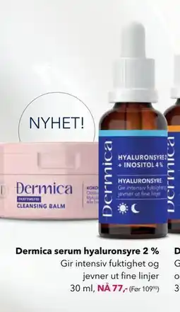 Apotek 1 Dermica serum hyaluronsyre 2 % tilbud
