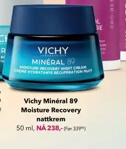 Apotek 1 Vichy Minéral 89 Moisture Recovery nattkrem tilbud