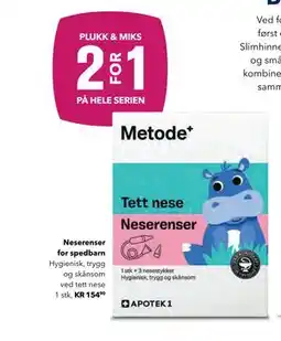 Apotek 1 Neserenser for spedbarn tilbud
