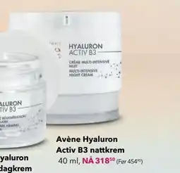 Apotek 1 Avène Hyaluron Activ B3 nattkrem tilbud