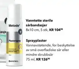 Apotek 1 Sprayplaster tilbud