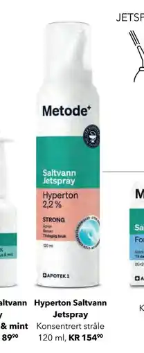 Apotek 1 Hyperton Saltvann Jetspray tilbud