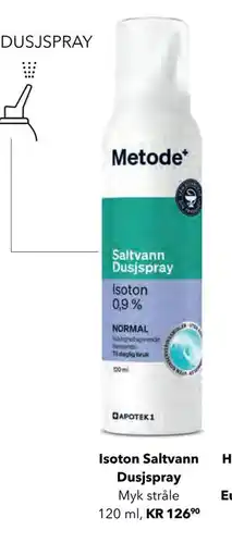 Apotek 1 Isoton Saltvann Dusjspray tilbud